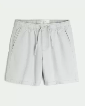 Above-the-Knee Linen-Blend Shorts