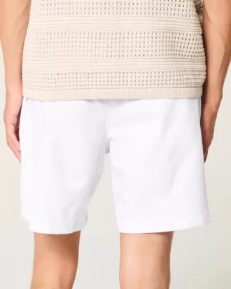 Above-the-Knee Linen-Blend Shorts