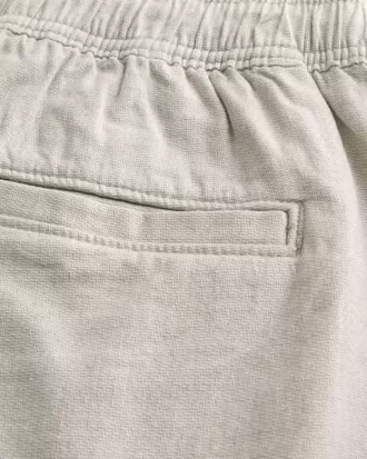 Above-the-Knee Linen-Blend Shorts