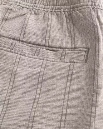 Above-the-Knee Linen-Blend Shorts