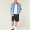 Above-the-Knee Loose Denim Shorts Above-the-Knee Loose Denim Shorts