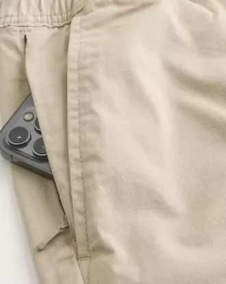 Above-the-Knee Twill Pull-On Shorts