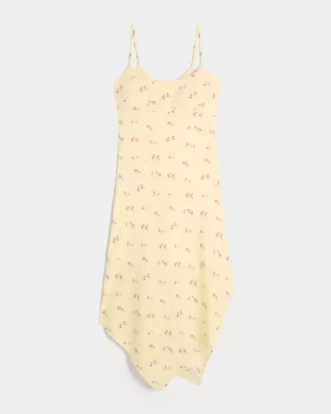 Asymmetrical Hem Midi Dress Asymmetrical Hem Midi Dress