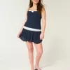 Asymmetrical Hem Tiered Mini Skort Asymmetrical Hem Tiered Mini Skort