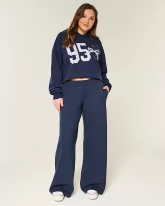 Bow Graphic Baggy Sweatpants