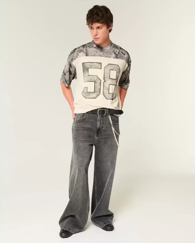 Boxy Crop Camo Jersey