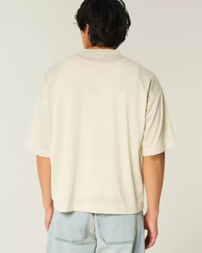 Boxy Crop Fairview Football Graphic Jersey