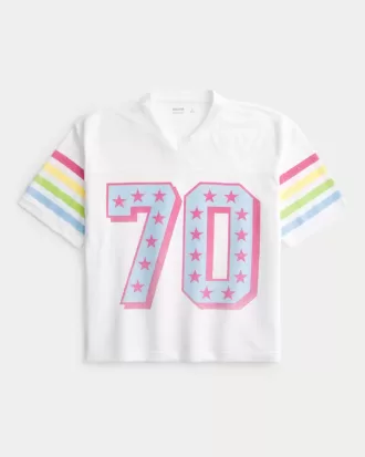 Boxy Crop Number Graphic Jersey