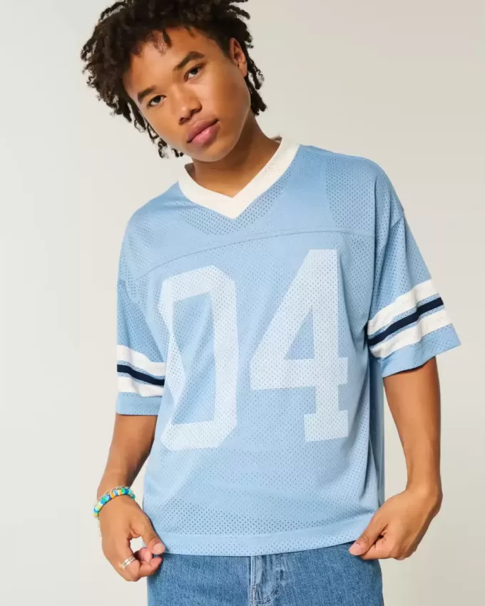 Boxy Crop Number Graphic Jersey