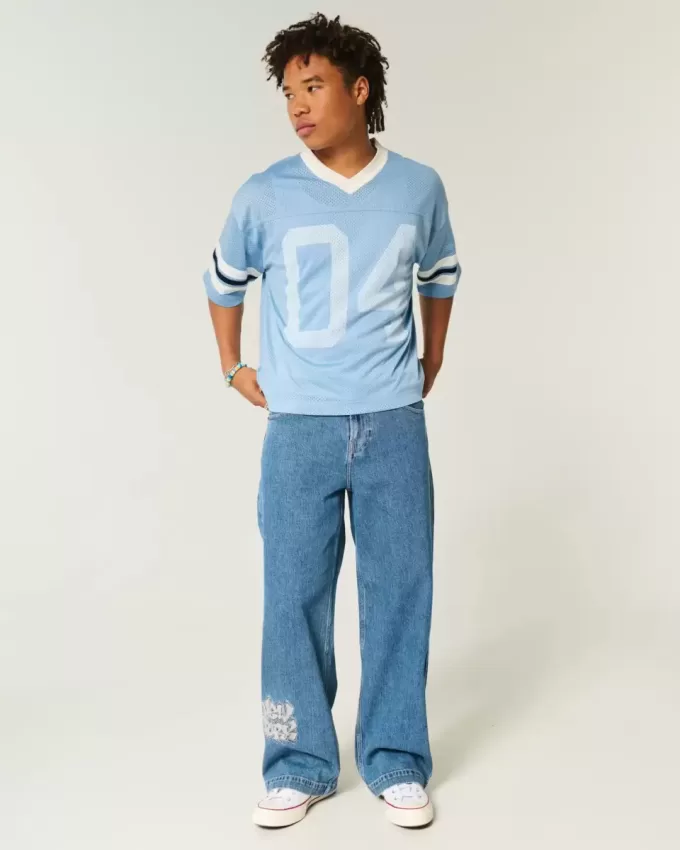 Boxy Crop Number Graphic Jersey