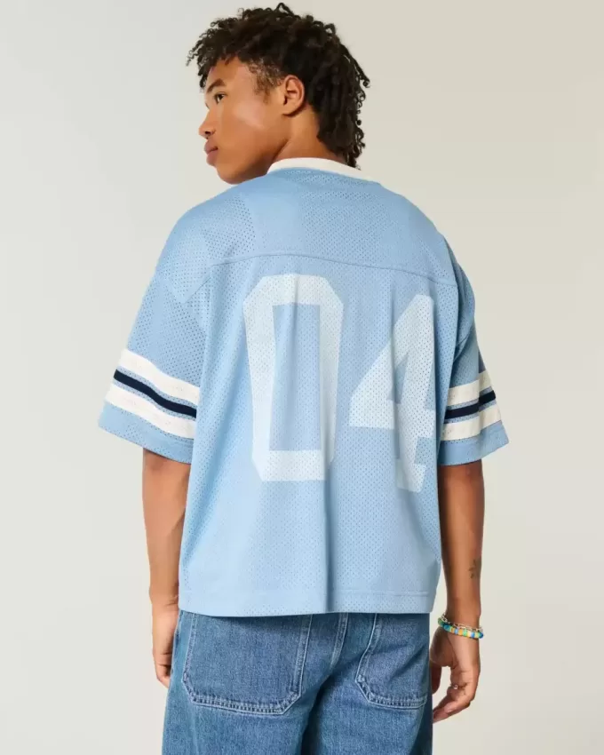 Boxy Crop Number Graphic Jersey