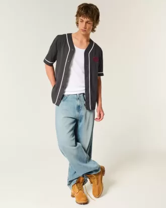 Boxy Dr Pepper Graphic Baseball Jersey