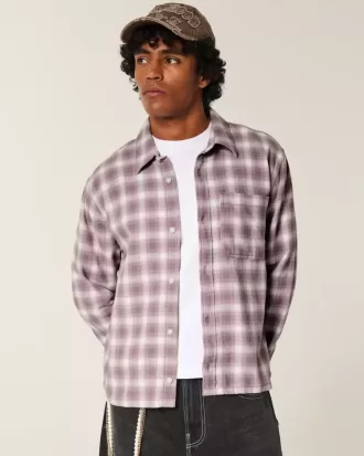 Boxy Flannel Shirt
