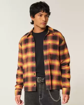 Boxy Flannel Shirt