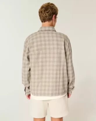 Boxy Flannel Shirt