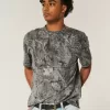 Boxy Heavyweight Camo Crew T-Shirt