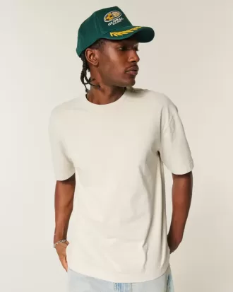 Boxy Heavyweight Cotton Crew T-Shirt