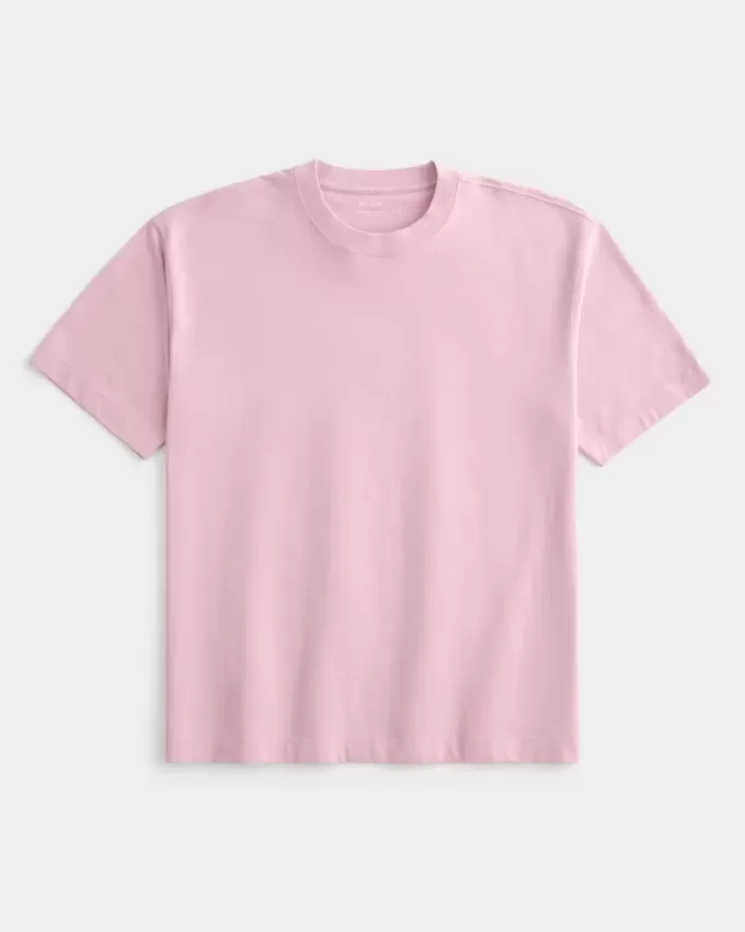 Boxy Heavyweight Cotton Crew T-Shirt