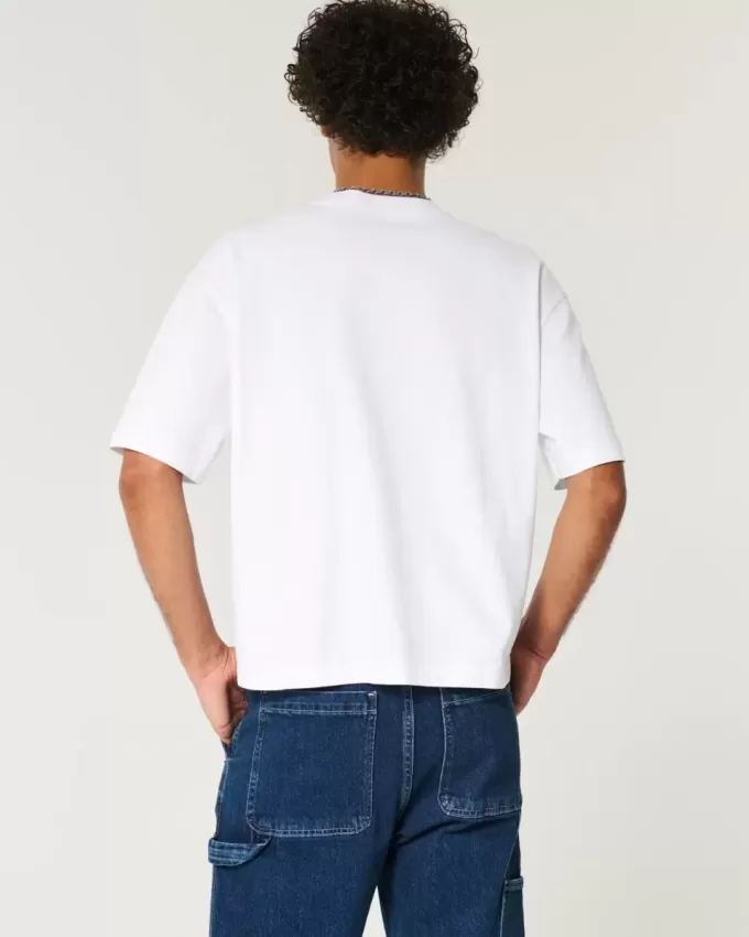 Boxy Heavyweight Crop Crew T-Shirt