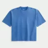 Boxy Heavyweight Crop Washed Crew T-Shirt