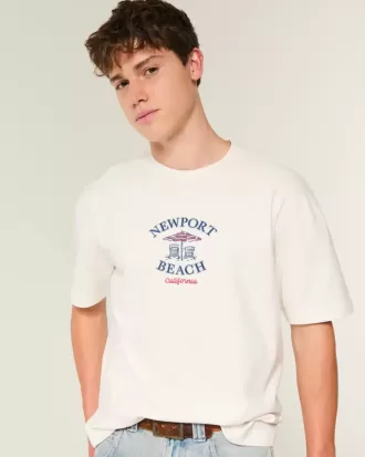 Boxy Heavyweight Newport Beach Graphic Tee