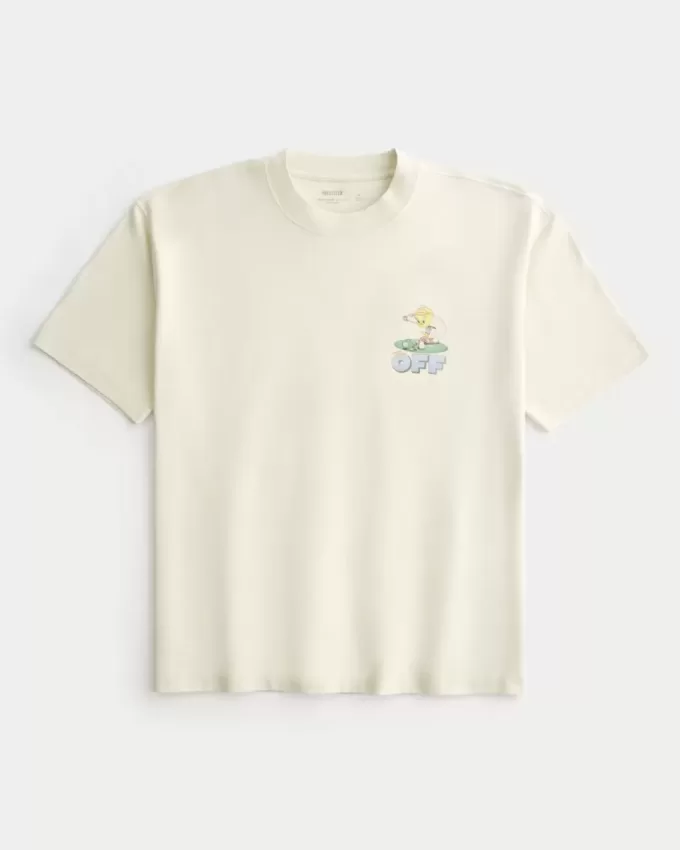 Boxy Heavyweight Tweety Golf Graphic Tee Boxy Heavyweight Tweety Golf Graphic Tee