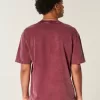 Boxy Heavyweight Washed Cotton Crew T-Shirt