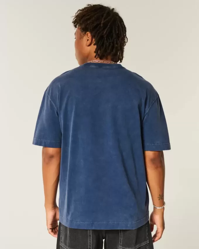 Boxy Heavyweight Washed Cotton Crew T-Shirt Boxy Heavyweight Washed Cotton Crew T-Shirt