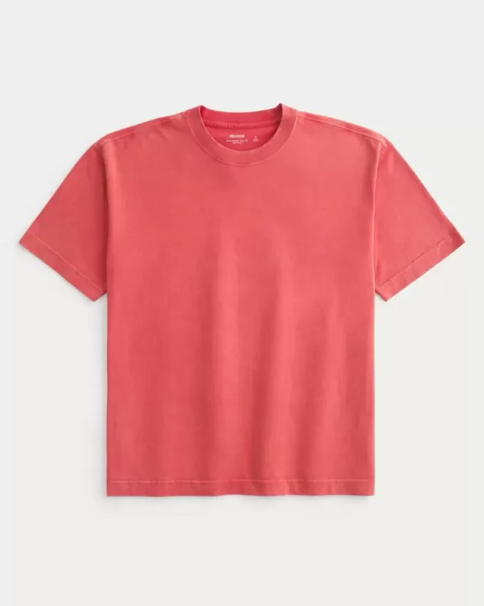 Boxy Heavyweight Washed Cotton Crew T-Shirt Boxy Heavyweight Washed Cotton Crew T-Shirt