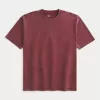 Boxy Heavyweight Washed Cotton Crew T-Shirt