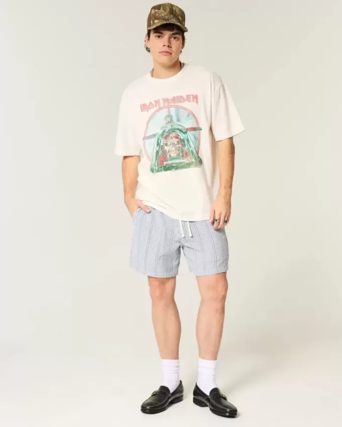 Boxy Iron Maiden Graphic Tee