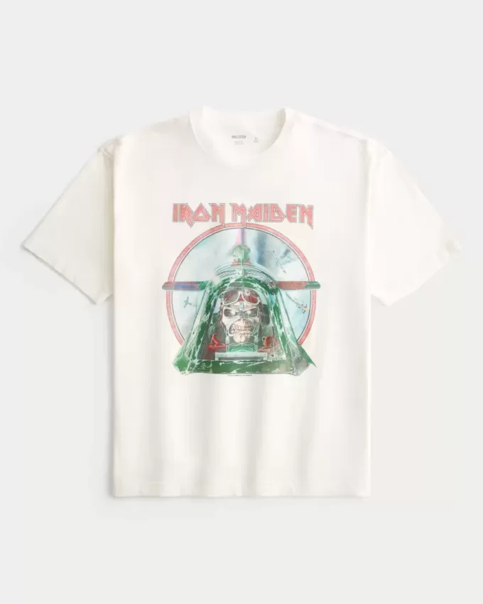 Boxy Iron Maiden Graphic Tee