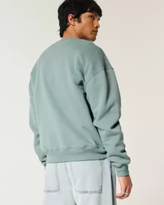 Boxy LA Finals Tennis Graphic Crew Sweatshirt