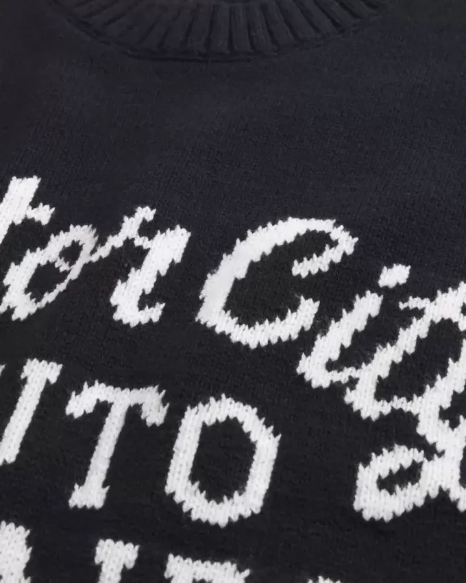 Boxy Motor City Auto Repairs Graphic Crew Sweater