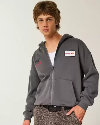 Boxy Oracle Red Bull Racing Graphic Zip-Up Hoodie Boxy Oracle Red Bull Racing Graphic Zip-Up Hoodie