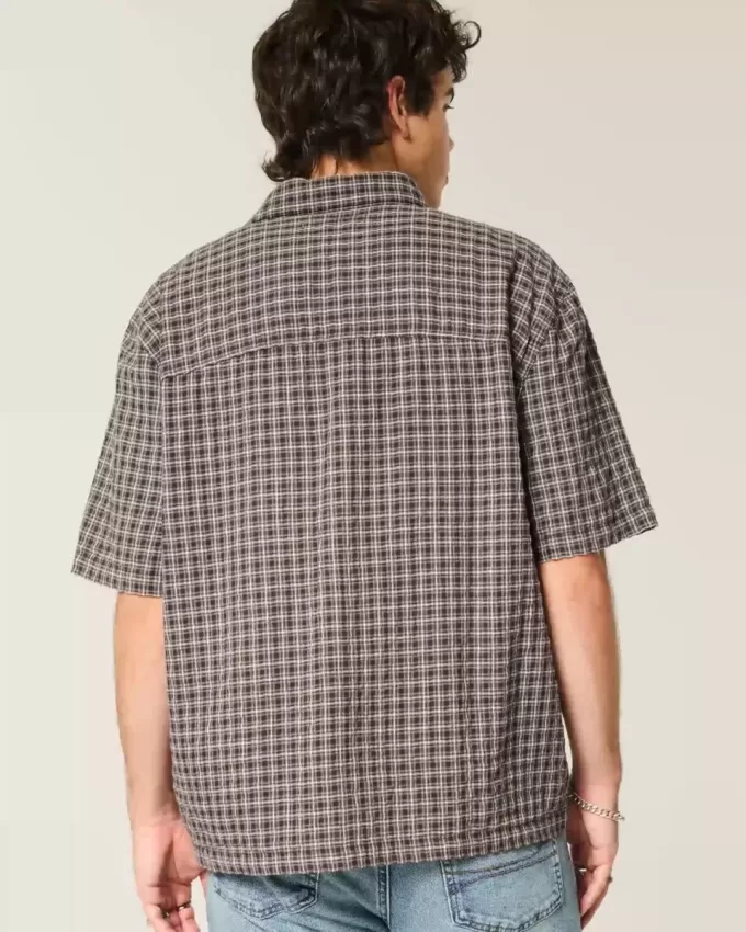 Boxy Short-Sleeve Pocket Shirt