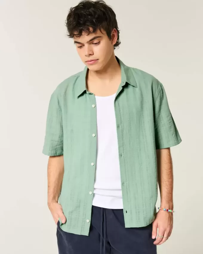 Boxy Short-Sleeve Shirt