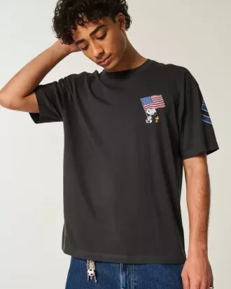 Boxy Snoopy USA Graphic Tee