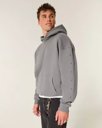 Boxy Star Detail Hoodie