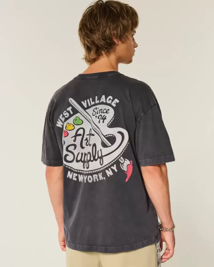 Boxy West Village Art Supply Graphic Tee