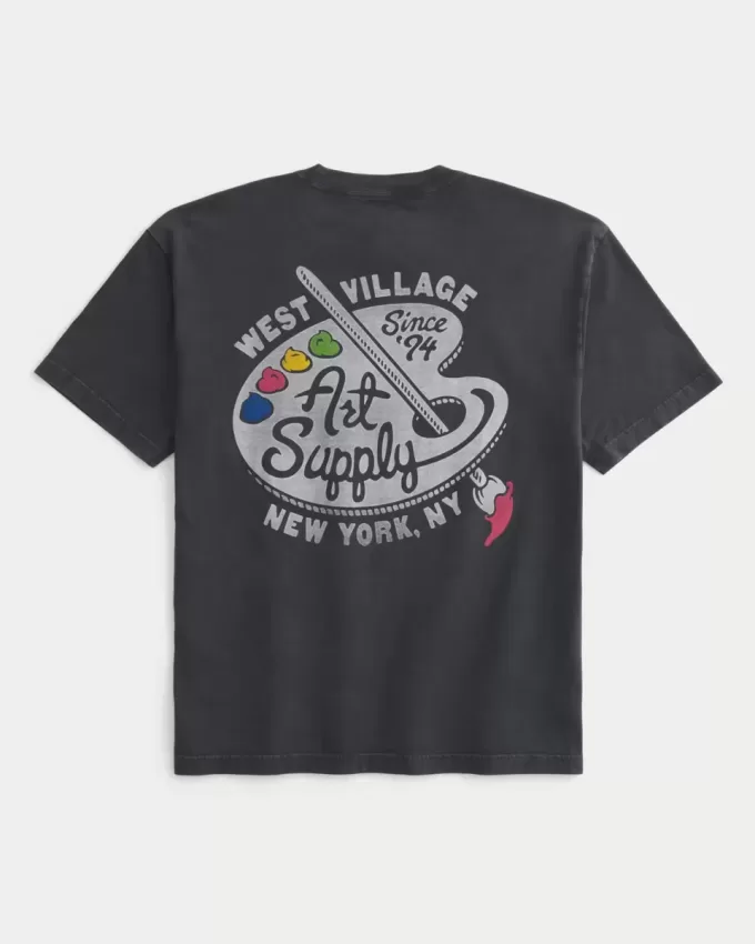 Boxy West Village Art Supply Graphic Tee