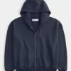 Boxy Zip-Up Hoodie