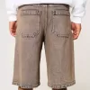 Brown Overdye Super Baggy Denim Shorts