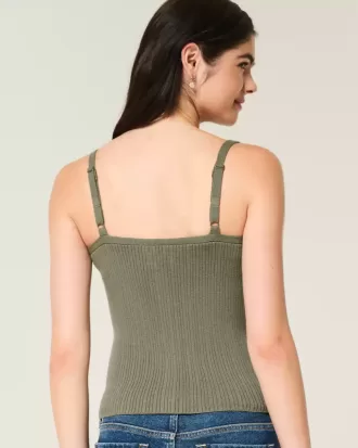 Button-Through Sweater Tank