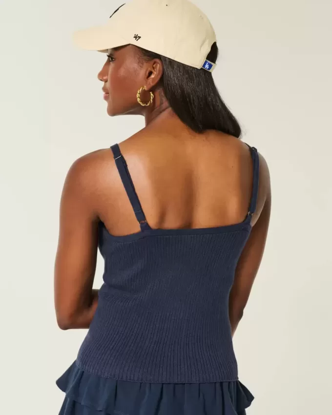 Button-Through Sweater Tank