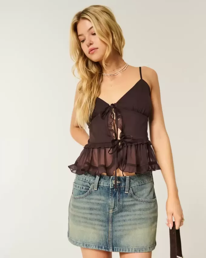 Chiffon Ruffle Cami