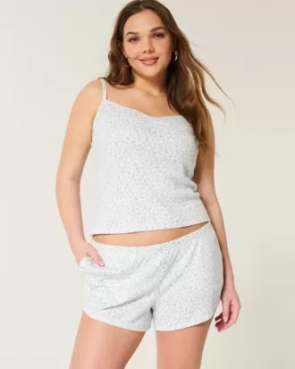 Cozy Pointelle Bow Shortie