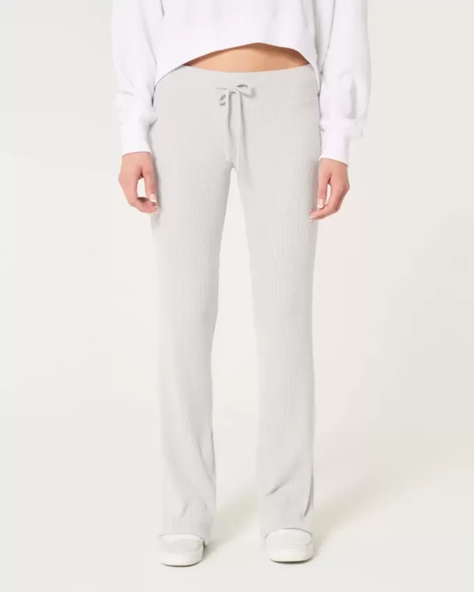Cozy Ribbed Flare Pants