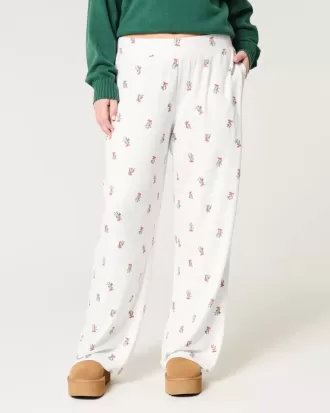 Cozy Wide-Leg Pajama Pants