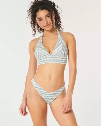 Crochet-Style High-Leg Cheeky Bikini Bottom